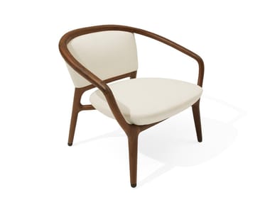 PAMINA - Upholstered fabric armchair with armrests (Request Info).