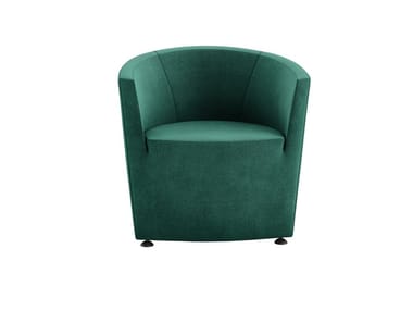 PARENTESI - Fabric easy chair with armrests (Request Info).