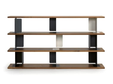 PARIS - Open steel and wood bookcase (Request Info).