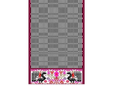 PEACOCKS IN LOVE - Handmade wool rug (Request Info).