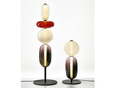 PEBBLES - Blown crystal floor lamp (Request Info).