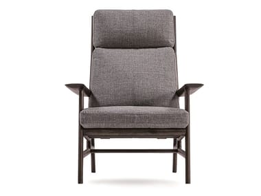 PHILOSOPHERS LOUNGE - High-back fabric armchair (Request Info).
