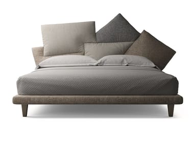 PICABIA - Fabric double bed with upholstered headboard (Request Info).