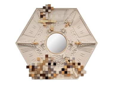 PICCADILLY - Wall-mounted framed poplar mirror (Request Info).
