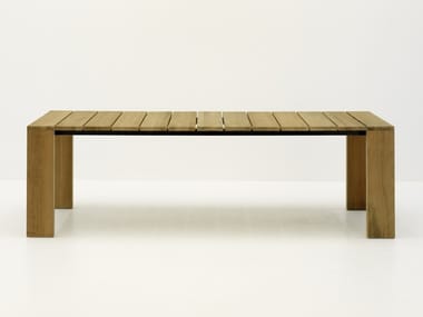 PIER - Rectangular teak garden table (Request Info).
