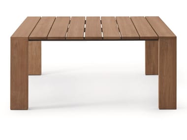 PIER - Square teak garden table (Request Info).