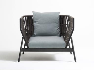PIPER 101 - High-back aluminium garden armchair (Request Info).
