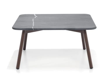 PIPER 011 - Square stone garden side table (Request Info).