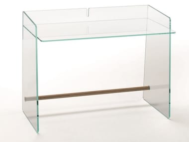 PIRANDELLO - Rectangular crystal writing desk (Request Info).
