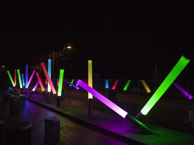 PISTILLO - LED RGB methacrylate floor lamp (Request Info).