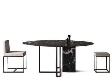 PLINTO - Round marble table (Request Info).