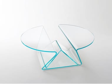 PLISSE¡¯ - Low round crystal coffee table (Request Info).