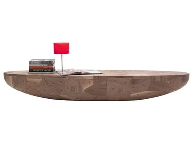 POH (Patchwork Oval Hemisphere) - Solid wood bench (Request Info).