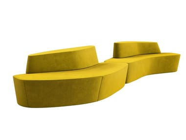 POLAR - Fabric bench with back (Request Info).