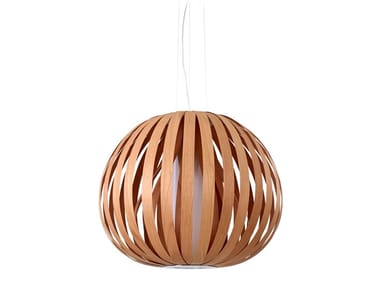 POPPY - Handmade wood veneer pendant lamp (Request Info).