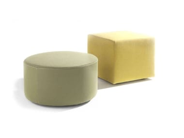 POUF - Upholstered fabric pouf (Request Info).