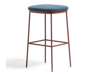 PRECIOUS - Upholstered steel stool (Request Info).