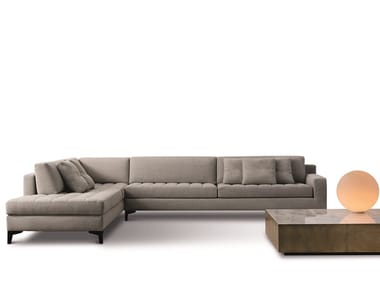 PRINCE - Sectional fabric sofa with chaise longue (Request Info).