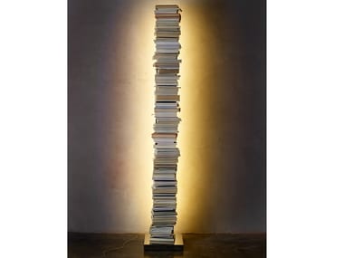 PTOLOMEO LUCE - Freestanding bookcase with built-in lights (Request Info).