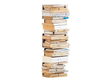 PTOLOMEO WALL - Open wall-mounted metal bookcase.