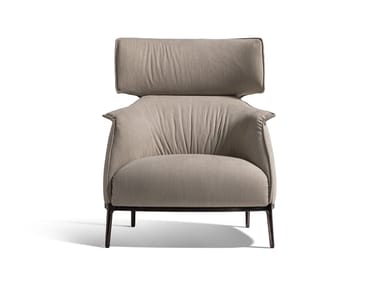 ARCHIBALD - Fabric armchair with armrests (Request Info).