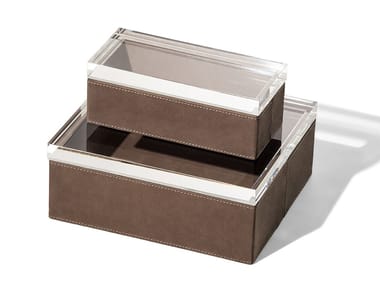 LEATHER CASE - Leather storage box (Request Info).