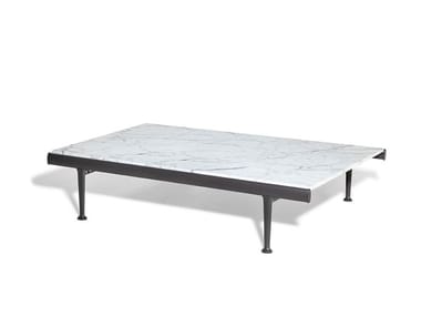 SOUVENIR D'ITALIE - Rectangular low marble coffee table (Request Info).