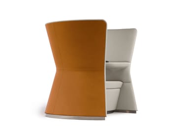 COVE - High-back leather armchair (Request Info).