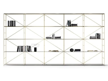 R.I.G. MODULES SHELVING SYSTEM - Shelving system with powder coated steel structure (Request Info).