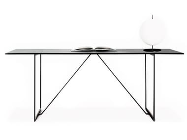 R.I.G. TABLE - Rectangular steel and wood dining table (Request Info).