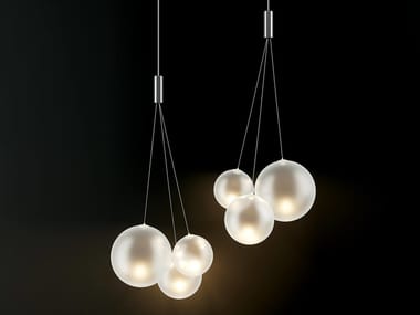 RANDOM - LED blown glass pendant lamp (Request Info).