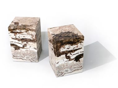 RAPOLANO - Rapolano travertine stool / coffee table by alcarol