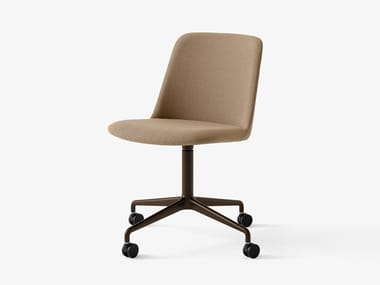 RELY HW23 - Swivel upholstered office chair with 4-Spoke base (Request Info).