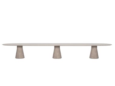 REVERSE CONFERENCE ME5719 - Oval polyethylene meeting table (Request Info).