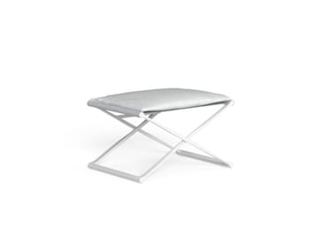 RIVIERA - Folding aluminium garden footstool (Request Info).