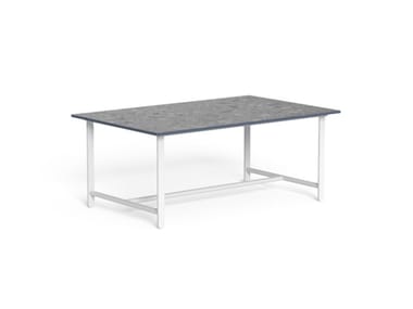 RIVIERA - Rectangular porcelain stoneware garden side table (Request Info).