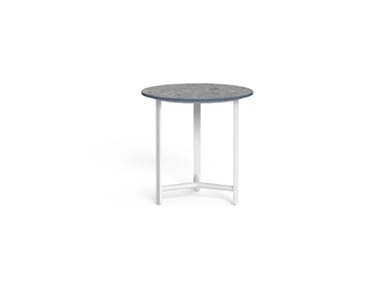 RIVIERA - Round porcelain stoneware garden side table (Request Info).