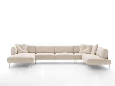 ROD SYSTEM - Sectional fabric sofa (Request Info).