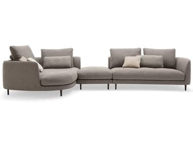 ROLF BENZ 555 KUMO - Corner sectional fabric sofa (Request Info).