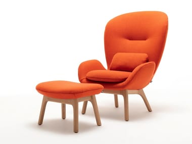 ROLF BENZ 594 - Fabric armchair with armrests (Request Info).