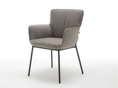 ROLF BENZ 655 - Upholstered fabric chair with armrests (Request Info).