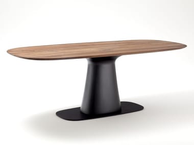 ROLF BENZ 8950 - Steel and wood table (Request Info).