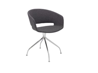 RONDA SO0455 - Open back oak chair with 4-spoke base (Request Info).