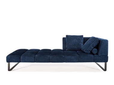 PATMOS - Sled base sectional leather sofa (Request Info).