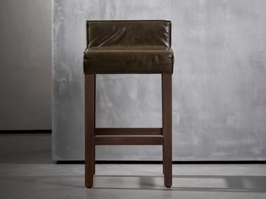 SAAR - High wooden stool by Piet Boon
