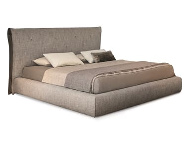 SADDLE - Upholstered fabric double bed (Request Info).
