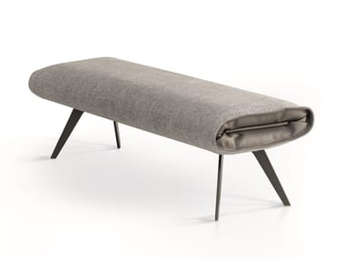 SADDLE - Upholstered fabric bench (Request Info).