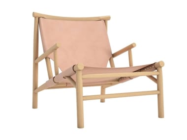 SAMURAI - Leather armchair with armrests (Request Info).