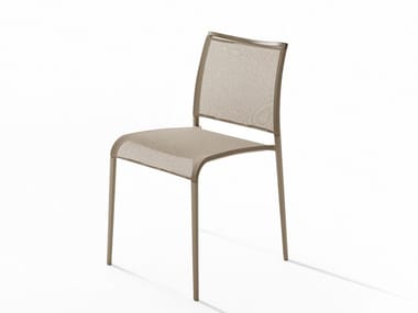 SAND LIGHT - Stackable polyester garden chair (Request Info).
