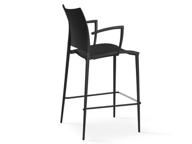 SAND - High polypropylene stool with armrests (Request Info).